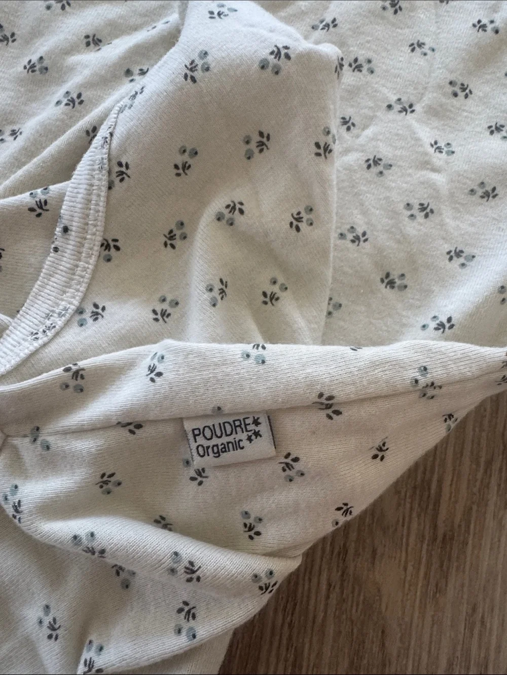 Poudre Organic blueberry onesie